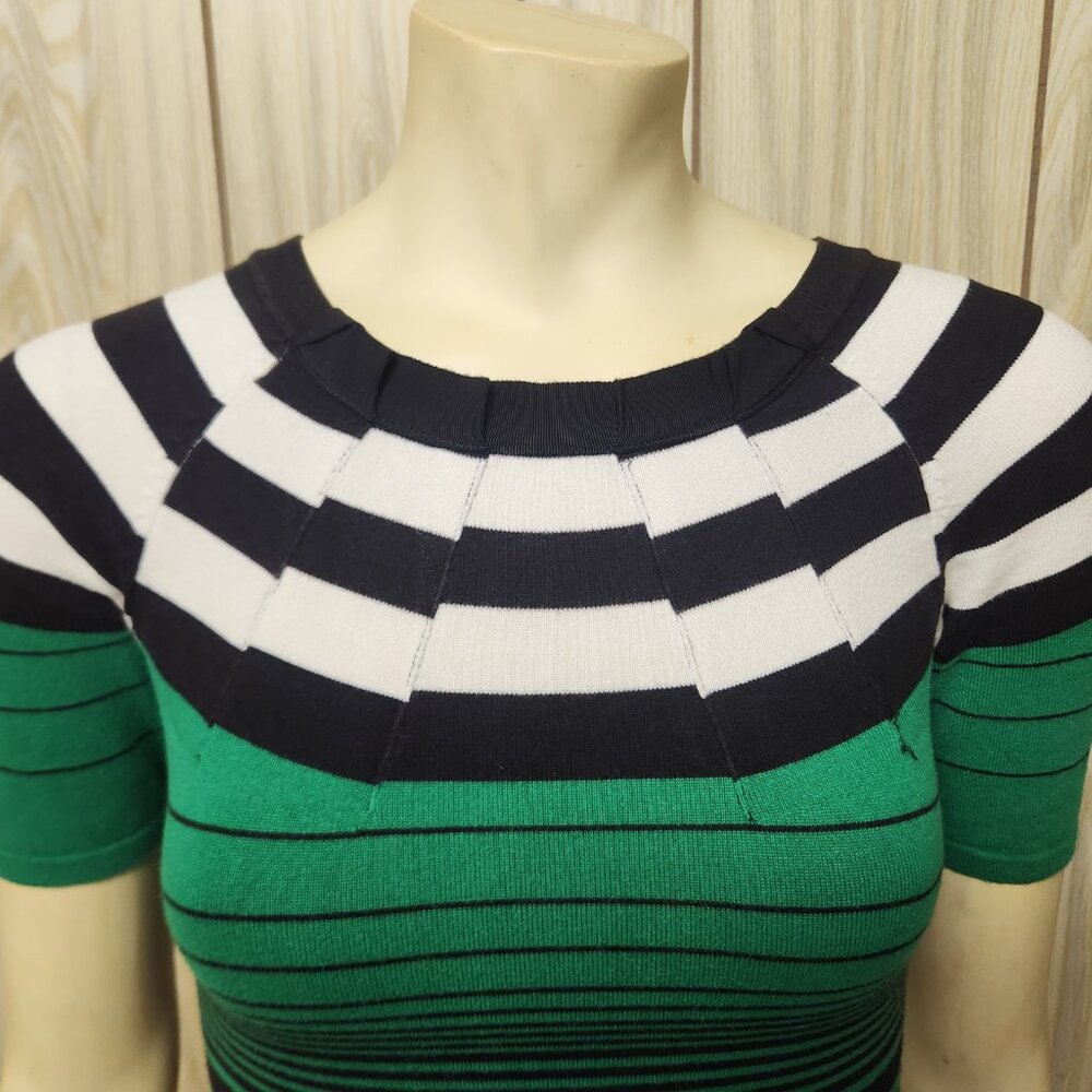 Karen Millen Dress S Knit Multi Color Stripe - image 4